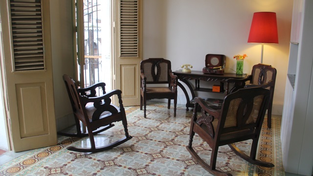 'Living room' Casas particulares are an alternative to hotels in Cuba.